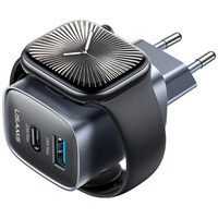 USAMS ŁADOWARKA SIECIOWA CC293 T67 DO APPLE IWATCH 1XUSB-C 1XUSB-A 20W