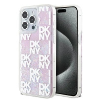 DKNY POKROWIEC HARDCASE LIQUID GLITTER DO IPHONE 15 PRO MAX 6.7 Z MULTILOGO