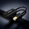 Ugreen kabel adapter przejściówka FHD (1080p) HDMI (żeński) - Mini DisplayPort (męski - Thunderbolt 2.0) biały (MD112 10460)