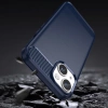 Carbon Case etui iPhone 14 Plus elastyczny żelowy pokrowiec na tył plecki niebieski