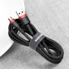 BASEUS KABEL USB DO MICRO USB DO TELEFON TABLET 2A 3M MOCNY CZARNY CZERWONY