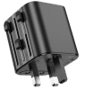 JELLICO uniwersalny adapter podróżny S7 Max 2500W Czarny