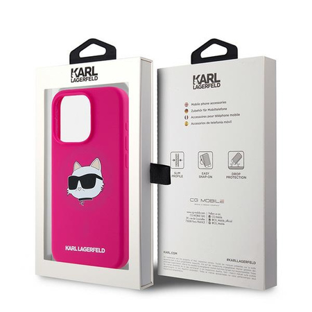 KARL LAGERFELD CASE SILIKON DO IPHONE 15 PRO MAX 6.7 CHOUPETTE HEAD