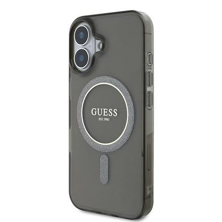GUESS ETUI CASE HARDCASE IML GLITTER CIRCLE DO IPHONE 16 PLUS DO MAGSAFE