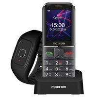 Maxcom Comfort MM735 ze stacją ładującą+ opaska SOS czarny/black
