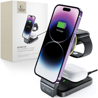 TECH-PROTECT ŁADOWARKA BEZPRZEWODOWA DO MAGSAFE IPHONE 12 13 14 3IN1 QI 15W