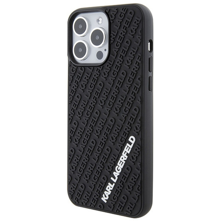 KARL LAGERFELD ETUI POKROWIEC DO IPHONE 15 PRO MAX 6.7 3D RUBBER MULTI LOGO