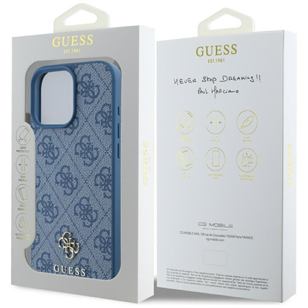 GUESS ETUI HC PU 4G SMALL 4G AND CLASSIC DO IPHONE 16 PRO MAX DO MAGSAFE