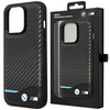 Etui BMW Leather Carbon BMHCP13L22NBCK na iPhone 13 Pro / na iPhone 13 - czarne