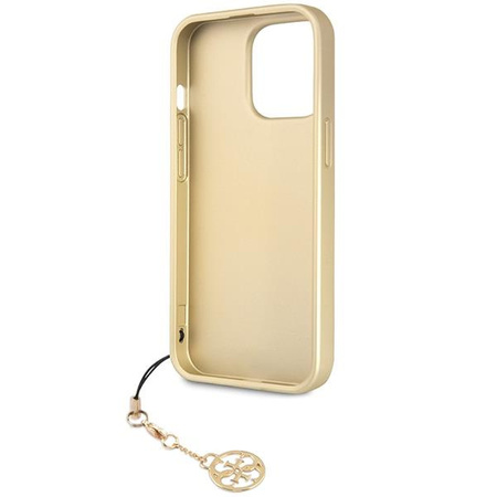 Etui Guess 4G Charms Collection GUHCP14XGF4GGR na iPhone 14 Pro Max - szare