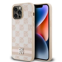 DKNY ETUI HARDCASE LEATHER CHECKERED DO IPHONE 14 PRO MAX Z PASKAMI MONO