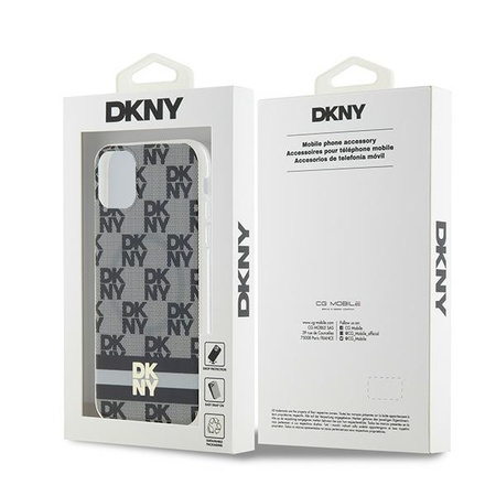 DKNY HARDCASE ETUI DO IPHONE 11 XR 6.1 DO MAGSAFE STRIPES CHECKERED PATTERN