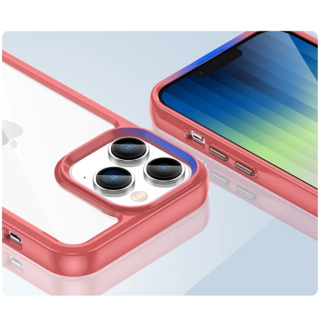 HURTEL POKROWIEC ETUI DO IPHONE 14 PRO OUTER SPACE SZTYWNY Z ŻELOWĄ RAMKĄ