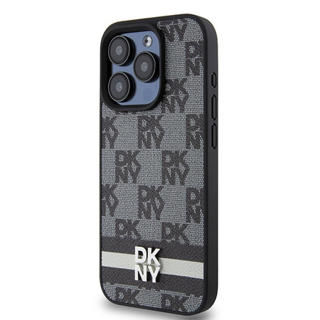 DKNY ETUI HARDCASE DO IPHONE 15 PRO MAX 6.7 Z PASKIEM I WZOREM CHECKERED