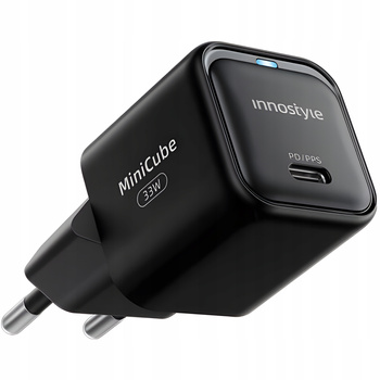 INNOSTYLE SZYBKA ŁADOWARKA KOSTKA USB-C 33W USB TYP C GAN II DO SAMSUNG LED