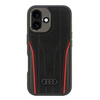 Audi Genuine Leather MagSafe iPhone 166.1 czarno-czerwony/black-red hardcase AU-TPUPCMIP16-R8/D3-RD