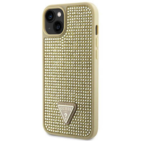 Etui Guess GUHCP14SHDGTPD na iPhone 14 - złote Rhinestone Triangle