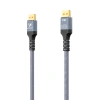 Kabel Wozinsky WPS-16AYL2S DisplayPort 2.1 Certyfikowany VESA 80 Gb/s 16K@60Hz 8K@120Hz 4K@240Hz HDR HDCP DSC 2m - czarny