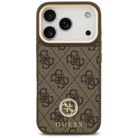 GUESS ETUI 4G STRASS LOGO DO IPHONE 17 PRO MAGSAFE Z BŁYSZCZĄCĄ