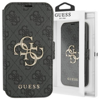 GUESS ETUI Z LOGO DO IPHONE 13 PRO MAX 6,7 KSIĄŻKA Z METALOWYM WYKOŃCZENIEM