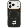 Etui Karl Lagerfeld Big Strap Choupette  Metal Logo MagSafe do iPhone 17 Pro Max czarny