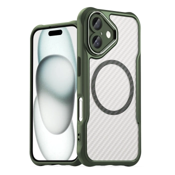 HURTEL ETUI SILIKONOWE CASE POKROWIEC DO MAGSAFE IPHONE 16 ZIELONE LEADING
