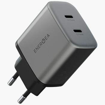 ENERGEA ŁADOWARKA SIECIOWA AMPCHARGE GAN45 2XUSB-C PD PPS QC3.0 45W