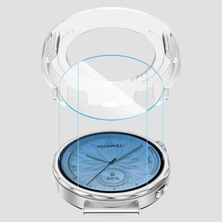 Szkło hartowane Tech-Protect Easy Set+ 2-pack na Huawei Watch GT 5 41 mm - przezroczyste