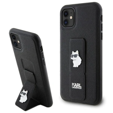 KARL LAGERFELD CASE DO IPHONE 11 Xr 6.1 GRIPSTAND SAFFIANO CHOUPETTE PINS