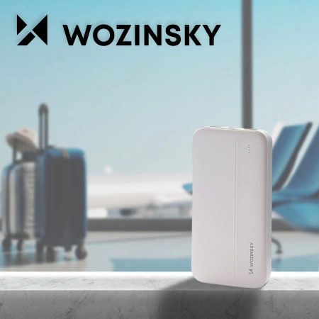 WOZINSKY POWERBANK LI-PO 10000MAH DO TELEFONÓW 2 X USB Z SZYBKIM ŁADOWANIEM