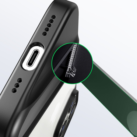 Ugreen Fusion Kickstand Case sztywne etui z żelową ramką i podstawką do iPhone 13 Pro czarny (90153)