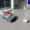 Powerbank SBS 10000 mAh 20W z wbudowanym kablem USB-C i wyświetlaczem cyfrowym - szary