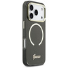 Etui Guess IML Script Metal MagSafe do   iPhone 17 Pro Max czarny