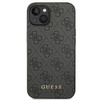 Etui Guess GUHCP14SG4GFGR na iPhone 14 - szare 4G Metal Gold Logo