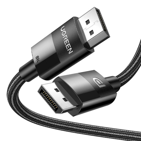 UGREEN KABEL WIDEO DISPLAYPORT 1.4 DO MONITORÓW 2X MĘSKI 1M OPOLOCIE