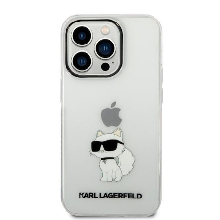 Karl Lagerfeld KLHCP14LHNCHTCT iPhone 14 Pro 6,1" transparent hardcase Ikonik Choupette