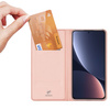 Dux Ducis Skin Pro etui Xiaomi 13 pokrowiec z klapką portfel na kartę podstawka różowe