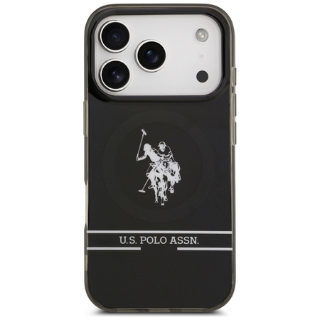 U.S. POLO ASSN. ETUI DH AND BOTTOM STRIPE LOGO DO MAGSAFE IPHONE 17 PRO