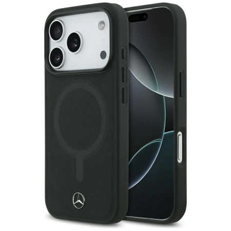 MERCEDES ETUI SKÓRZANE PLAIN SMOOTH LEATHER DO IPHONE 17 PRO