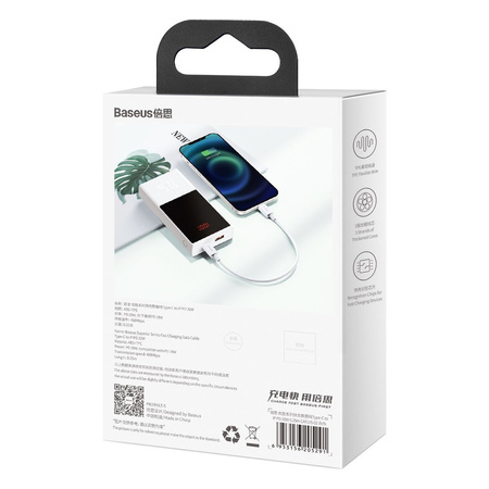 BASEUS KABEL USB-C DO LIGHTNING DO IPHONE 20W 0.25M SZYBKIE ŁADOWANIE