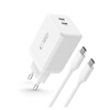 TECH-PROTECT ŁADOWARKA PD45W Z 2 PORTAMI DO TELEFONÓW TABLETÓW KABEL USB-C