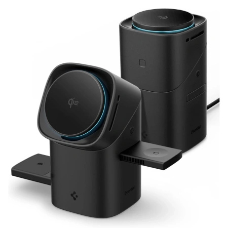 Ładowarka indukcyjna Spigen Essential EF223MS 3w1 QI2 - czarna
