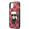 Etui Karl Lagerfeld KLHCP13SPMNIKPI na iPhone 13 mini hardcase - czerwone Monogram Ikonik Patch