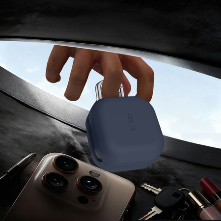 TECH-PROTECT SILICONE HOOK SAMSUNG GALAXY BUDS 4 / 4 PRO NAVY BLUE