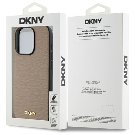 DKNY CASE DO IPHONE 15 PRO 6.1 Z LOGO DO MAGSAFE GRANITOWE WYSOKIEJ JAKOŚCI