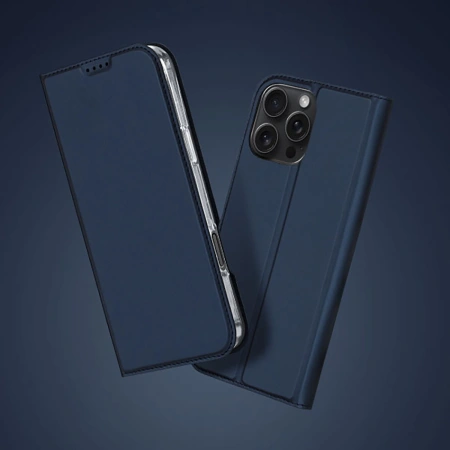 DUX DUCIS ETUI SKIN PRO DO IPHONE 16 PRO MAX Z KLAPKĄ I MIEJSCEM NA KARTĘ