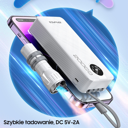 AWEI POWERBANK P134K 20000MAH DO TELEFONÓW Z WYŚWIETLACZEM USB PD Z