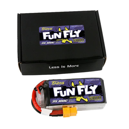 TATTU BATERIA 1300MAH 11.1V 100C 3S1P DO DRONÓW Z WYSOKIMI PARAMETRAMI LIPO