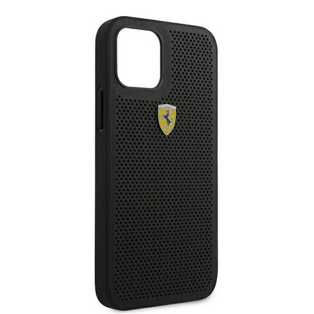 Etui Ferrari On Track Perforated na iPhone 12 / iPhone 12 Pro - czarne