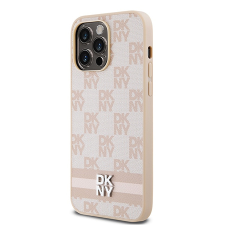 DKNY ETUI HARDCASE LEATHER CHECKERED DO IPHONE 14 PRO MAX Z PASKAMI MONO